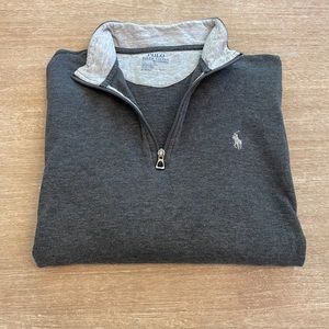 Ralph Lauren long sleeve quarter zip sweater size M